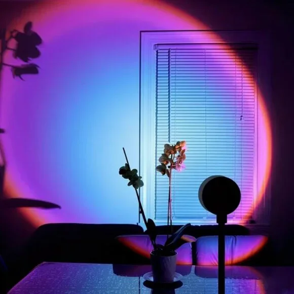 NEW - RGB Sunset Projector Light with Remote Black - NO STAND - Picture 4 of 8